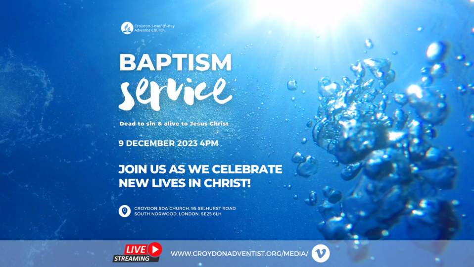 Baptism Croydon Seventhday Adventist Church