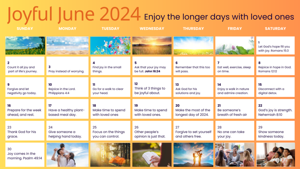 Monthly Inspiration Calendars – Croydon Seventh-day Adventist Church